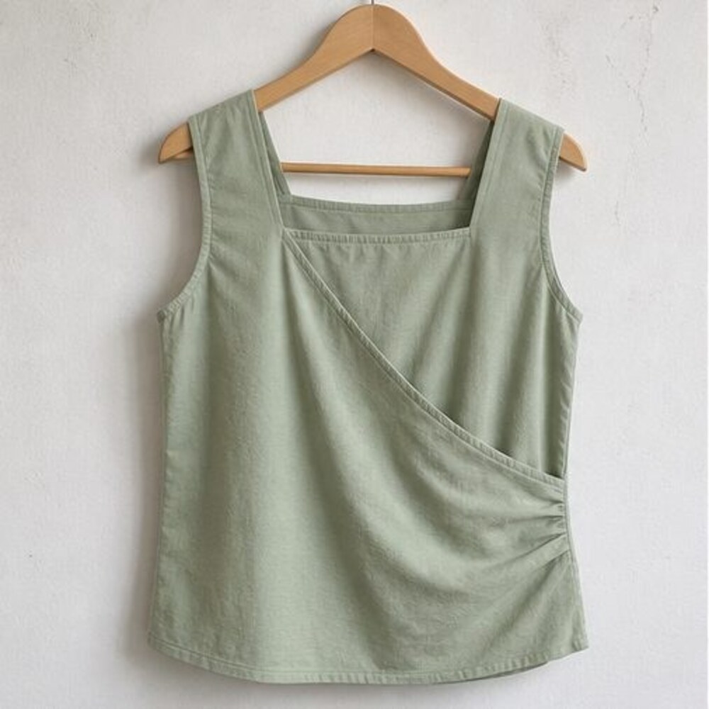 Sage Ruffle Blouse - Picture 1 of 6